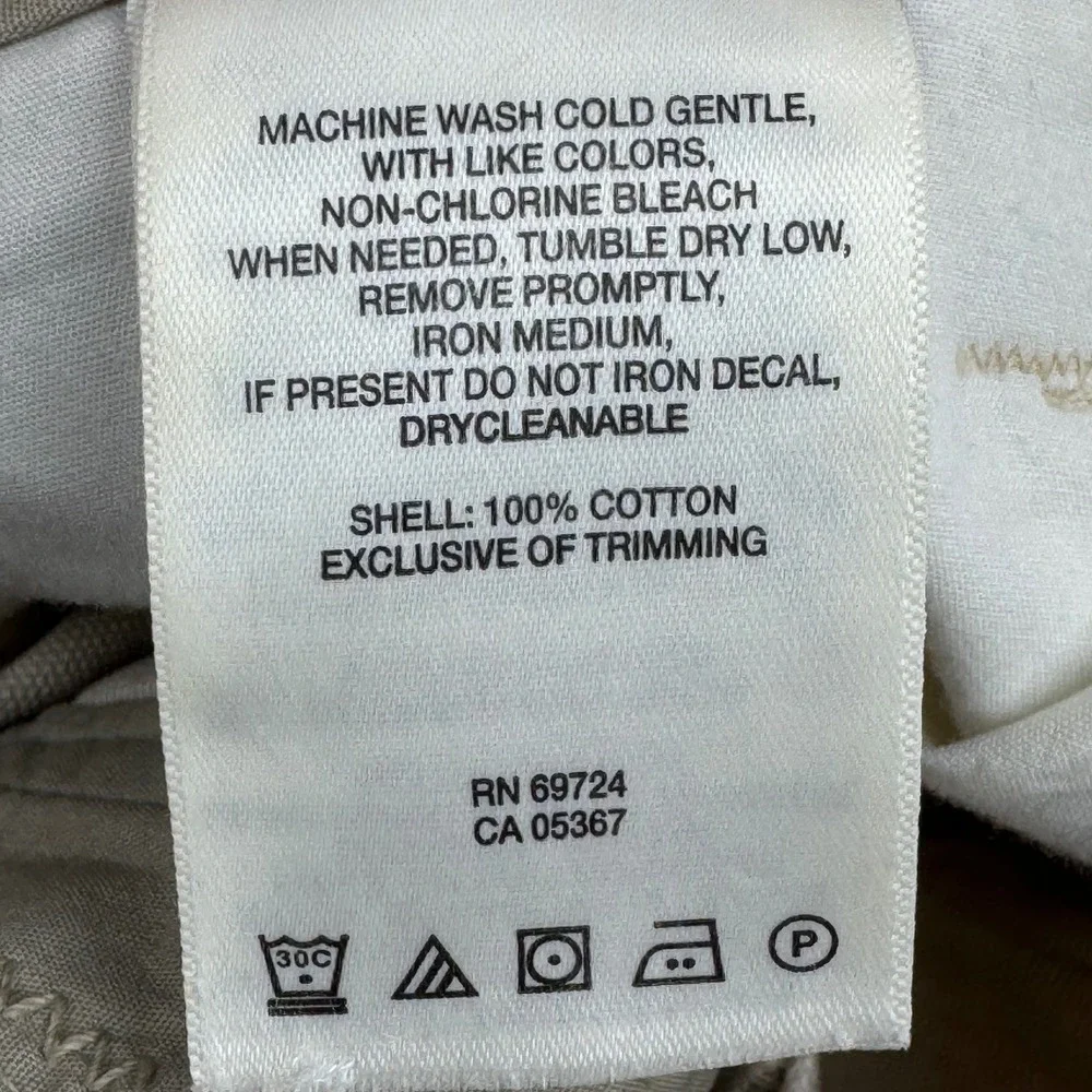 Columbia Mens 36x34 Roc Pants‎ Tan Khaki Cotton Canvas Straight Leg AM8564 FLAW